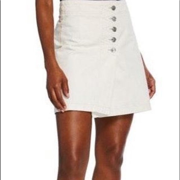 Current/Elliott Dresses & Skirts - Current/Elliot White Denim Skirt